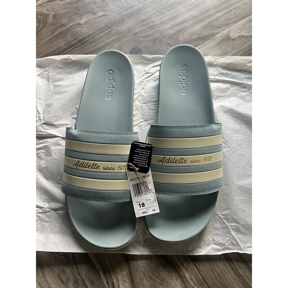 adidas Unisex-Adult Adilette Comfort Slide Sandal Size 18